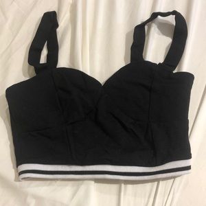 Black crop top
